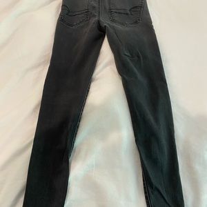 American eagle black super stretch jeans